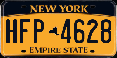 NY license plate HFP4628