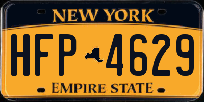 NY license plate HFP4629