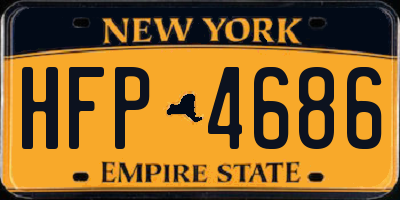 NY license plate HFP4686