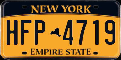 NY license plate HFP4719