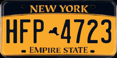 NY license plate HFP4723