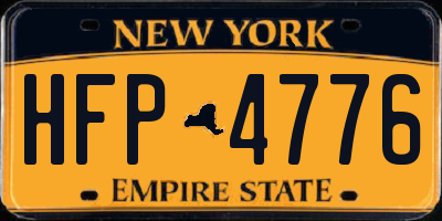 NY license plate HFP4776