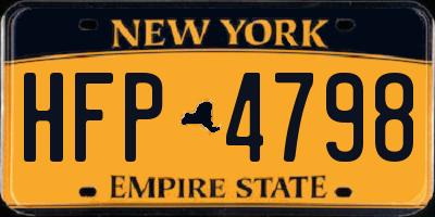 NY license plate HFP4798
