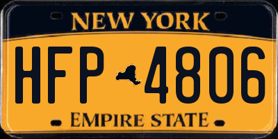 NY license plate HFP4806