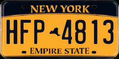NY license plate HFP4813