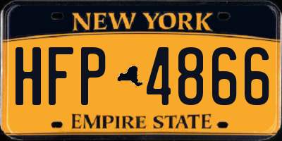 NY license plate HFP4866
