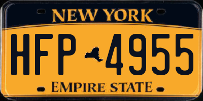 NY license plate HFP4955