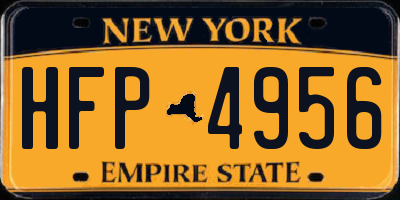 NY license plate HFP4956