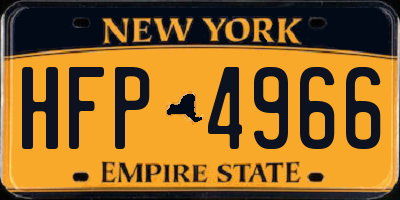 NY license plate HFP4966