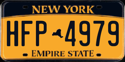 NY license plate HFP4979