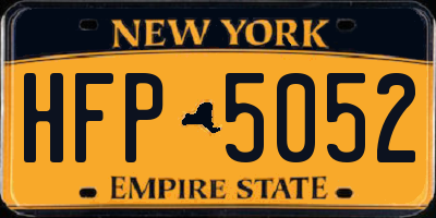 NY license plate HFP5052