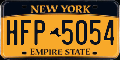 NY license plate HFP5054