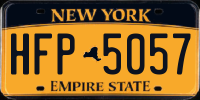 NY license plate HFP5057