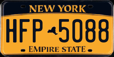 NY license plate HFP5088