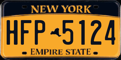 NY license plate HFP5124