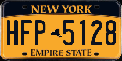 NY license plate HFP5128