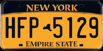 NY license plate HFP5129