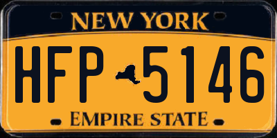 NY license plate HFP5146