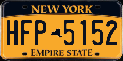 NY license plate HFP5152