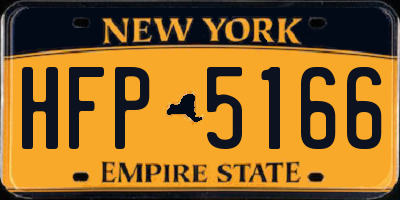 NY license plate HFP5166