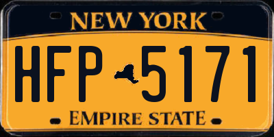 NY license plate HFP5171
