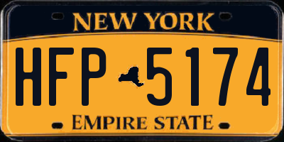 NY license plate HFP5174