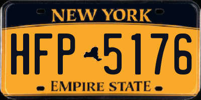NY license plate HFP5176