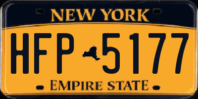 NY license plate HFP5177