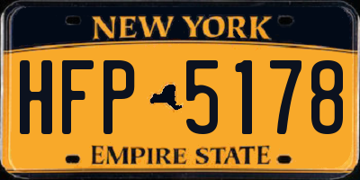 NY license plate HFP5178