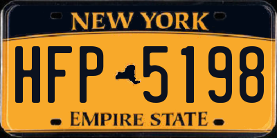 NY license plate HFP5198