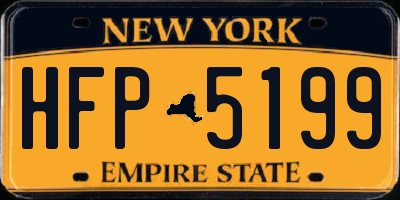 NY license plate HFP5199