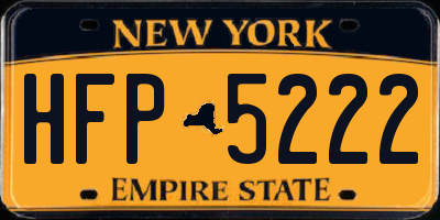 NY license plate HFP5222