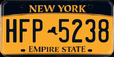 NY license plate HFP5238