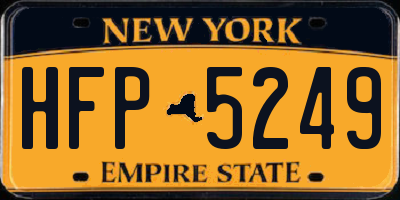 NY license plate HFP5249