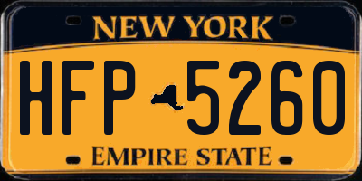 NY license plate HFP5260