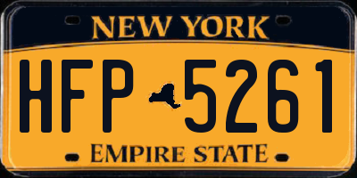 NY license plate HFP5261