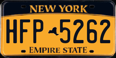 NY license plate HFP5262