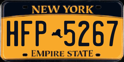 NY license plate HFP5267