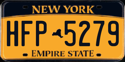 NY license plate HFP5279