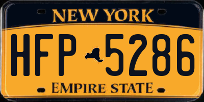 NY license plate HFP5286