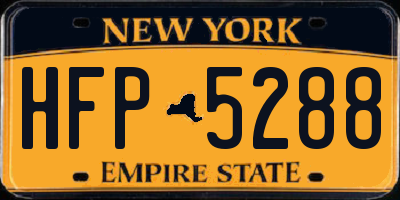 NY license plate HFP5288