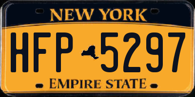 NY license plate HFP5297