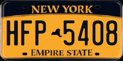 NY license plate HFP5408