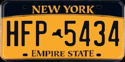 NY license plate HFP5434