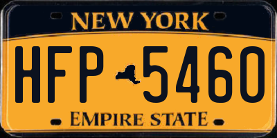NY license plate HFP5460