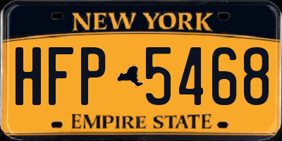 NY license plate HFP5468