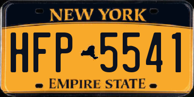 NY license plate HFP5541