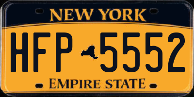 NY license plate HFP5552