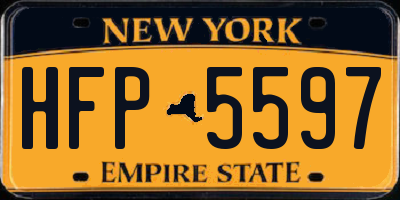 NY license plate HFP5597