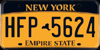 NY license plate HFP5624